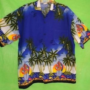 Vintage tropical men's shirt
